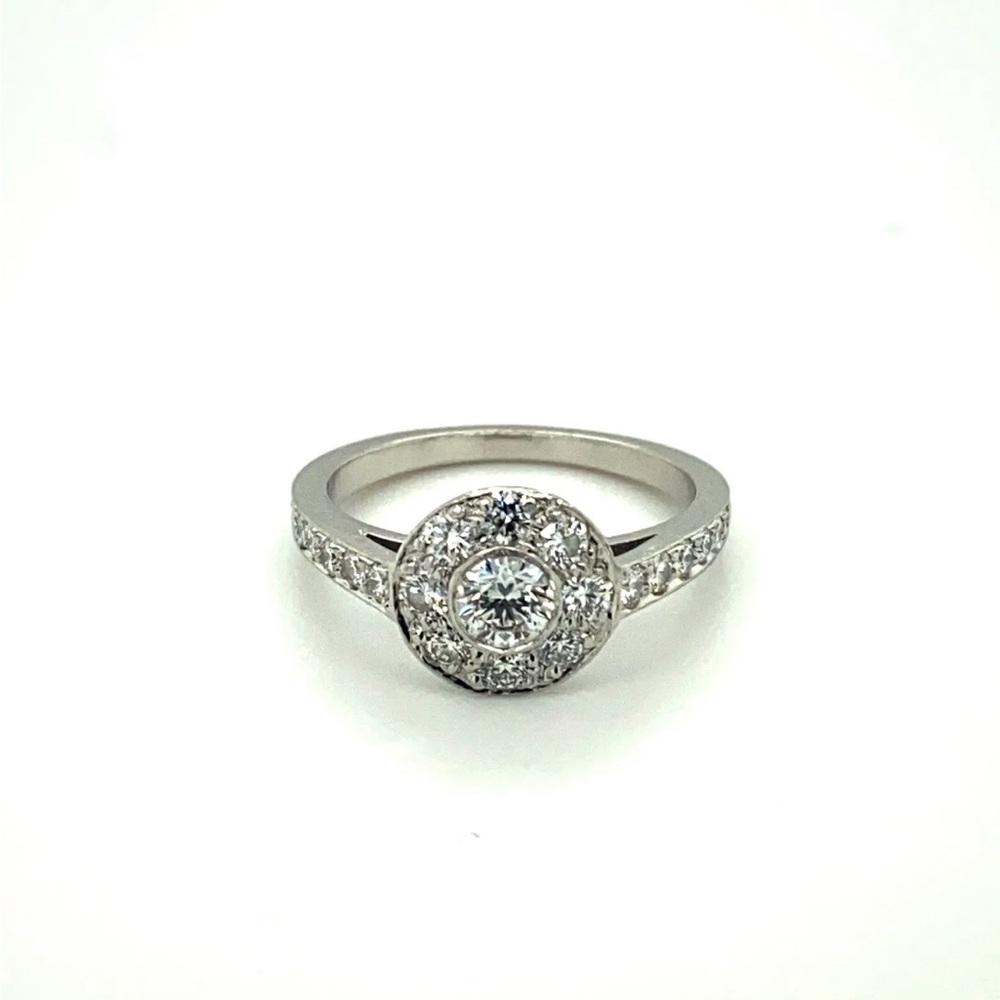 Tiffany & Co. Circlet Collection Platinum and Diamond Engagement Ring